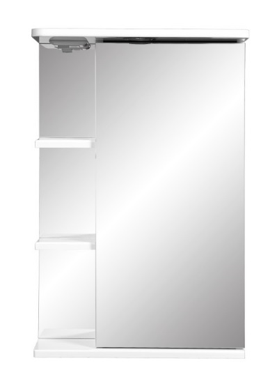 50 Зеркало-шкаф   КЛАССИК 50  ПРАВОЕ СВЕТ/белое  500х150х700   RADO Арт. 00159   (1/1шт)