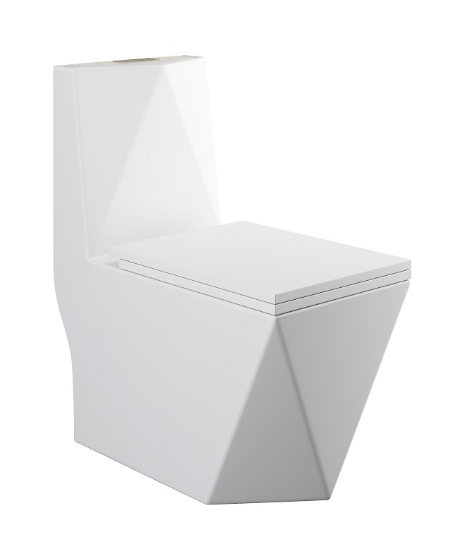 Унитаз-моноблок  SPACE  безобод.гориз,640х360х800мм,д/пласт,б/съем,м/л RADOLUXE