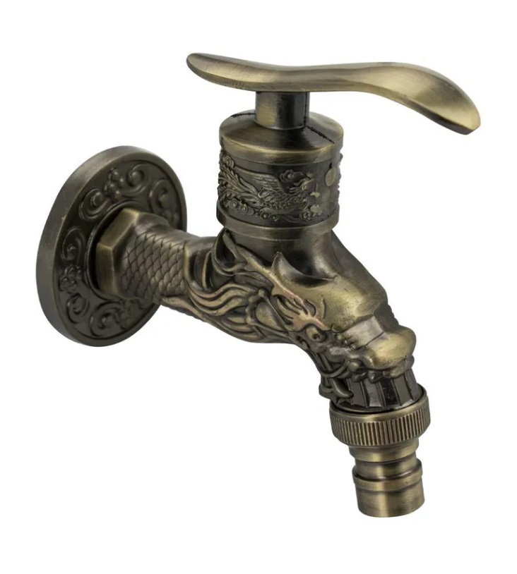 Кран водоразборный 1/2  ДРАКОН  SZ-12X  (фигурный длинный)