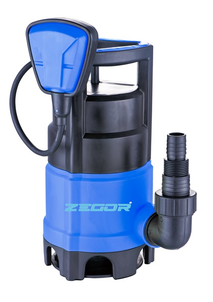 Насос дренажный  ZTP-400D 400W гр/вода, держатель поплавка, пласт.корп, 125л/мин, напор 5м. (4/1)