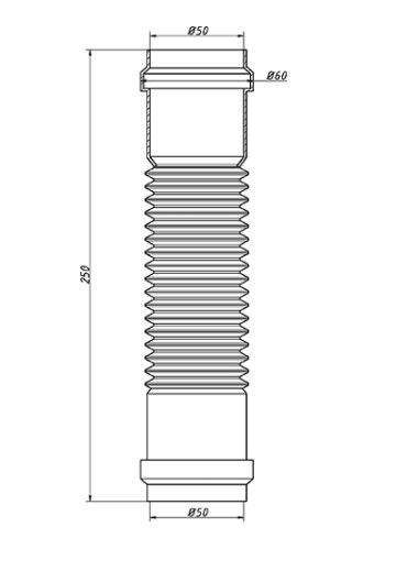 К   Муфта    50    соед. ВВ  гибкая  для канализации   (1/45)