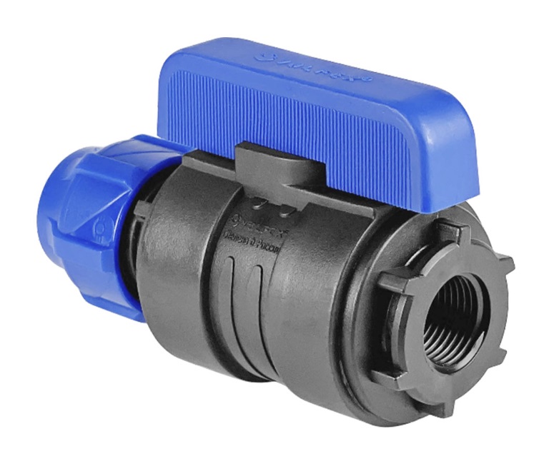 ПНД  Кран шаровый компрессионный разборный   20х1/2 В   VALFEX   (50/10шт)