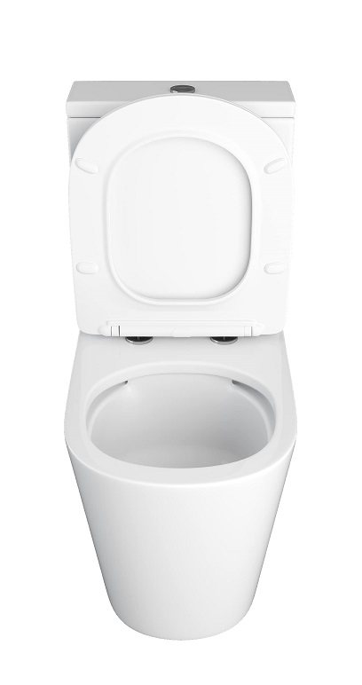 Унитаз напольный  MONRO  безобод.гориз,605х370х800мм,д/пласт,б/съем,м/л RADOLUXE (2 места)