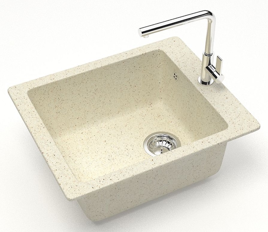 Мойка мат.    J8G33 Линди БЕЖЕВЫЙ  500x425x195  GLANZ   (1/1шт)