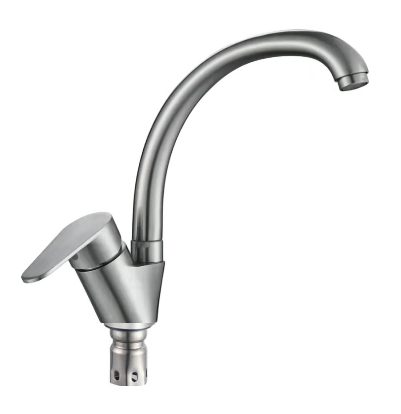 008   Кухня боковая   DOKORONA    DK-7721-8-740  кухня высокий. гайка. НЕРЖ. СТАЛЬ  (12/1шт)