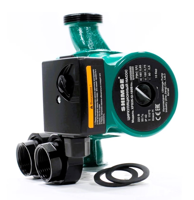 Насос циркуляц.    XPS25/12-180 с кабелем, с гайками   SHIMGE   (4/1шт)