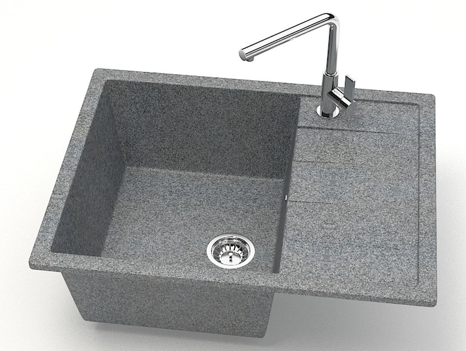 Мойка мат.  J151G35 Катрин  ТЕМНО-СЕРЫЙ 645x505x218  GLANZ   (1/1шт)