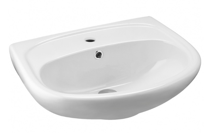 Умывальник Анимо -50  500x450x135 белый с креп. обрамление хром   SANTEK (пьед. Анимо)  (1/1шт)