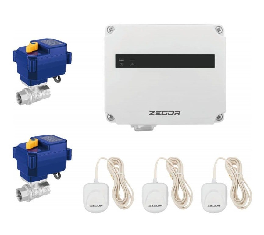 Система контроля протечки воды  ZEGOR  QS-8888  1/2  PN40   (8/1шт.)