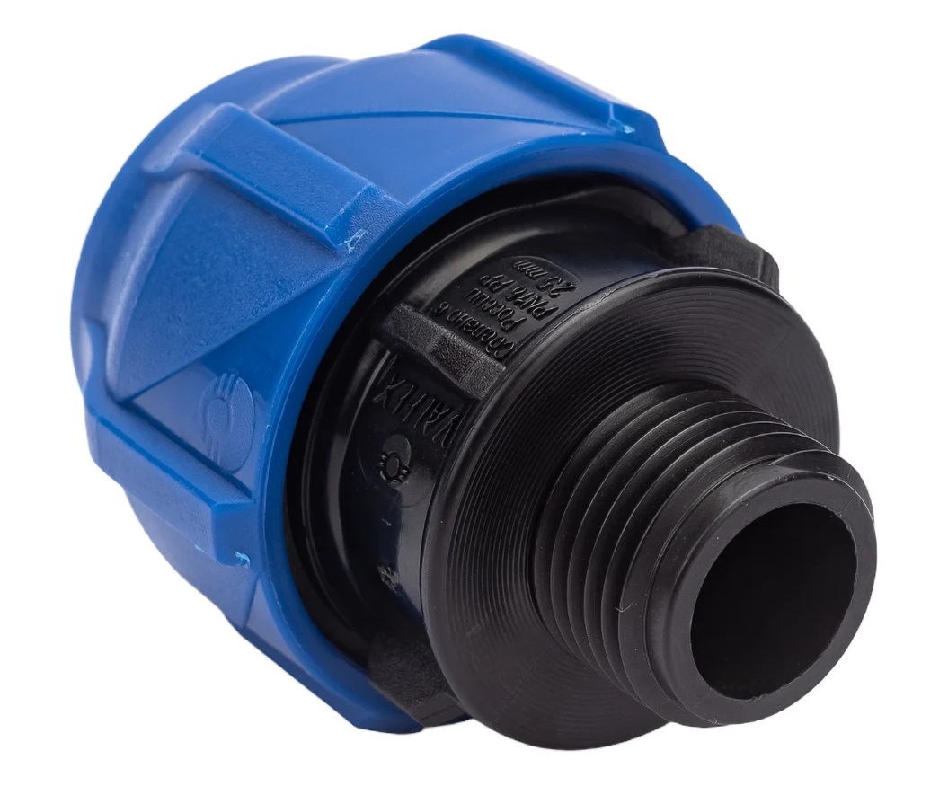 ПНД  Муфта компрессионная соединительная         25х1/2 Н   VALFEX   (160/40шт)