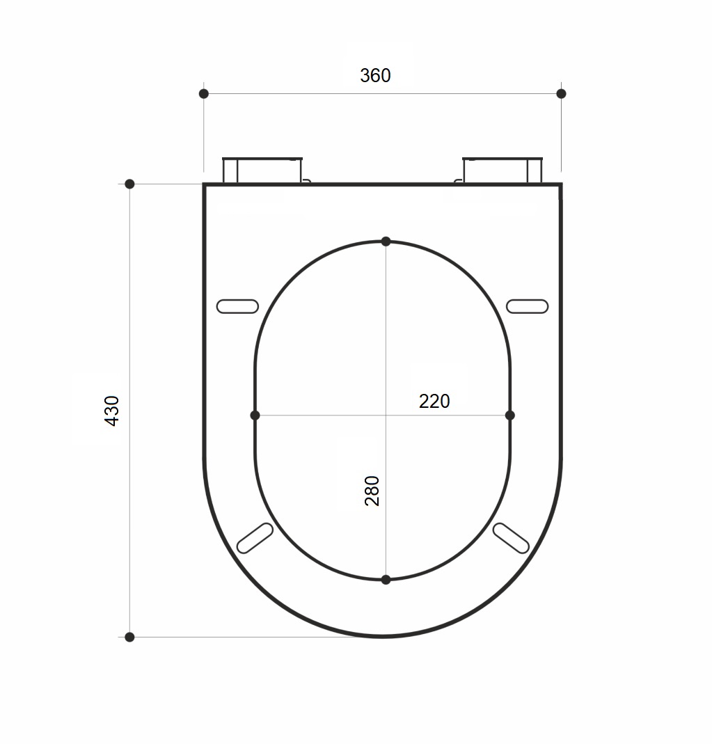 Сиденье для унитаза  RD-020  ULTRASLIM  белое, дюропласт, быстр. креп., микролифт RADO LUXE    (5/1)