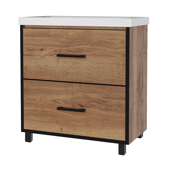 Т60   Тумба напольная Бриар 60 560х700х429  2 ящ. под умыв.  Como 60   Арт.22101