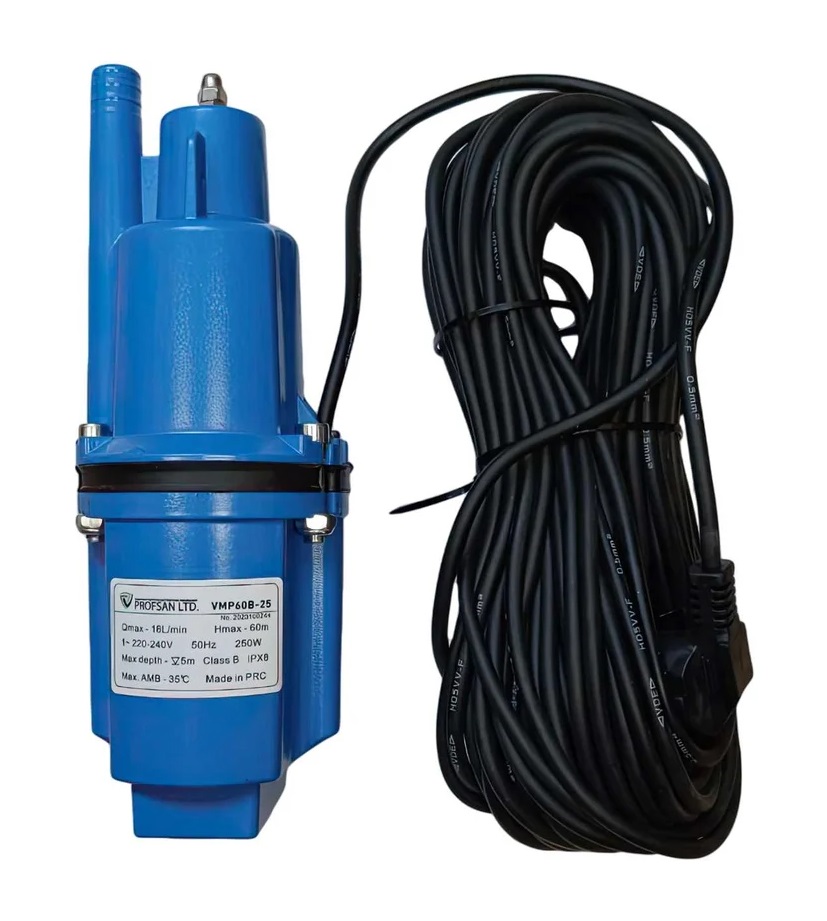 Насос вибрационный   ProfSan   VMP-60B-25 верхний забор  (кабель 25м)   (6/1шт)