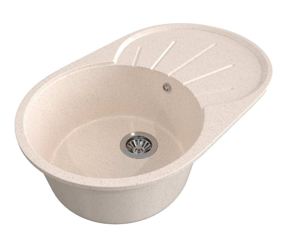 Мойка МАТОВАЯ  GS-5   БЕЖЕВЫЙ ФРЕШ  735х455х190 Gamma Stone   (1/1шт)