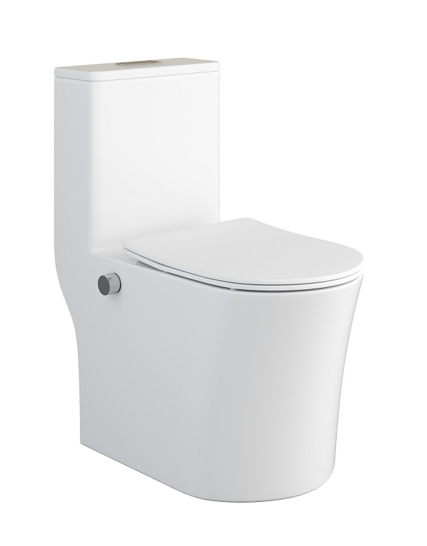 Унитаз-моноблок с БИДЕ Г/Х  -  KLER  безобод.гориз,690х340х755мм,д/пласт,б/съем,м/л RADOLUXE