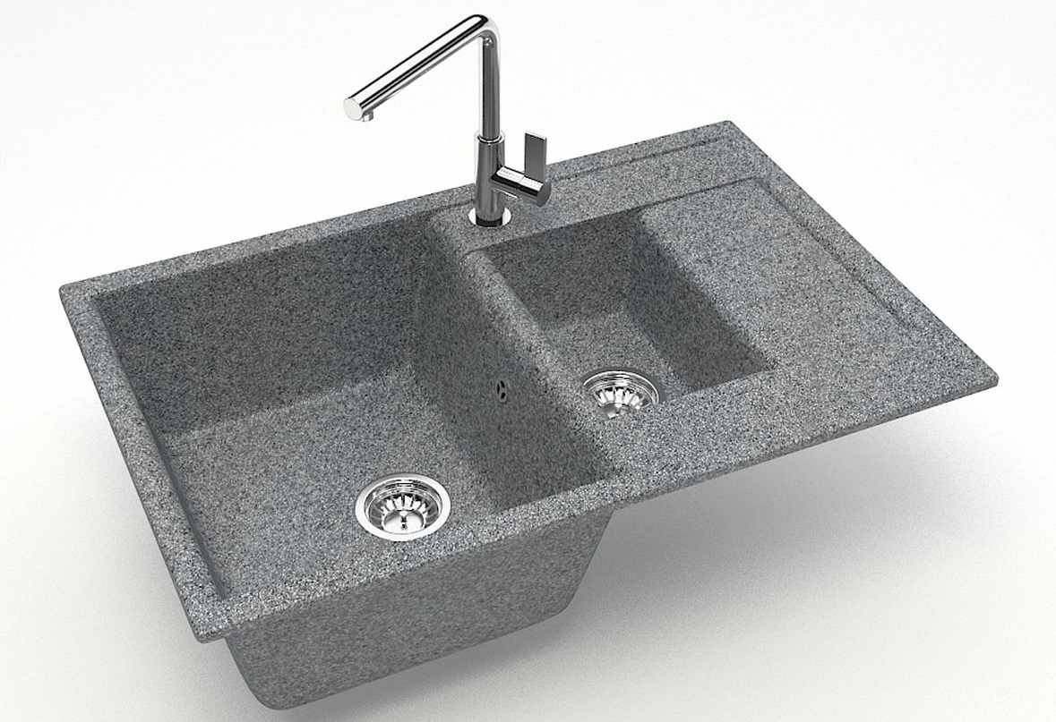 Мойка мат.  J210G35  Блонди ТЕМНО-СЕРЫЙ  755x500x218   GLANZ   (1/1шт)