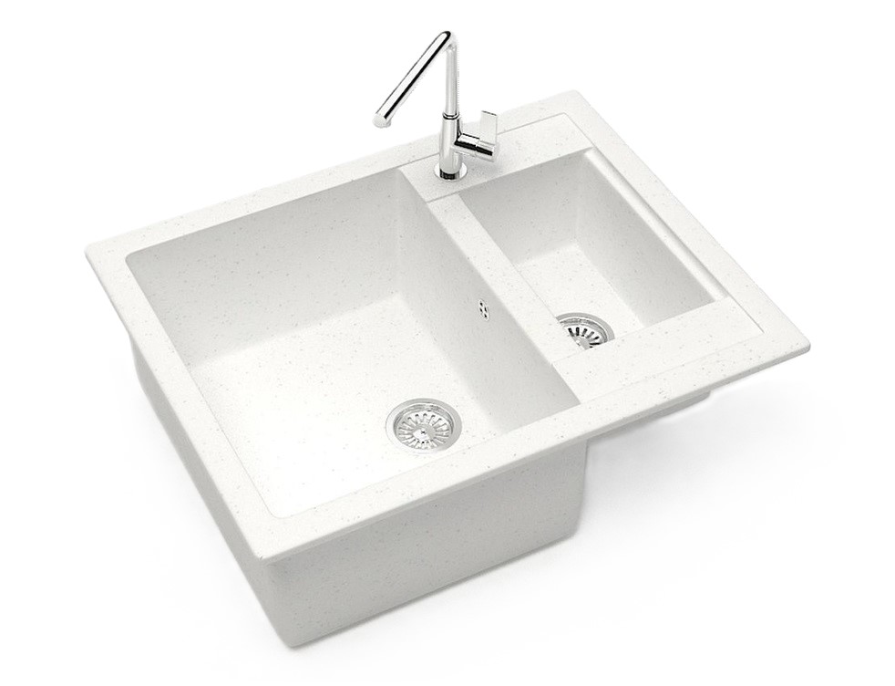 Мойка мат.  J19G31  Санди  БЕЛЫЙ  605x490x210  GLANZ   (1/1шт)