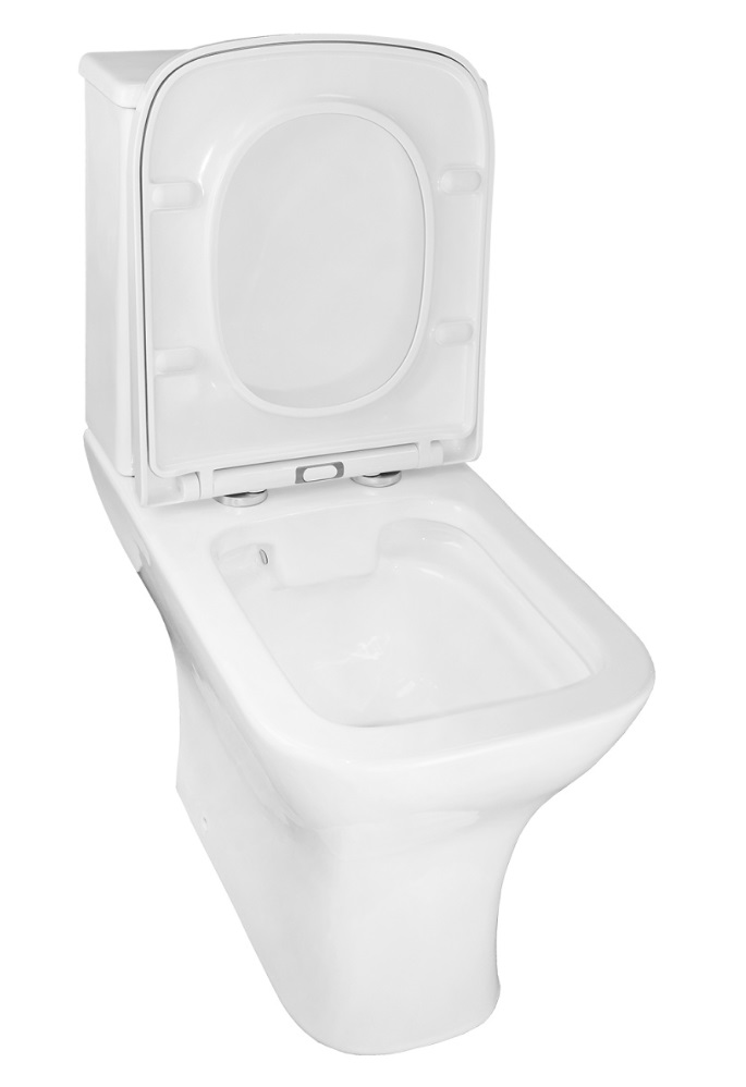 Унитаз напольный  OSKAR безобод. гориз. 616х385х785мм, сид.полипр,быстр.съем,м/лифт RADOLUXE