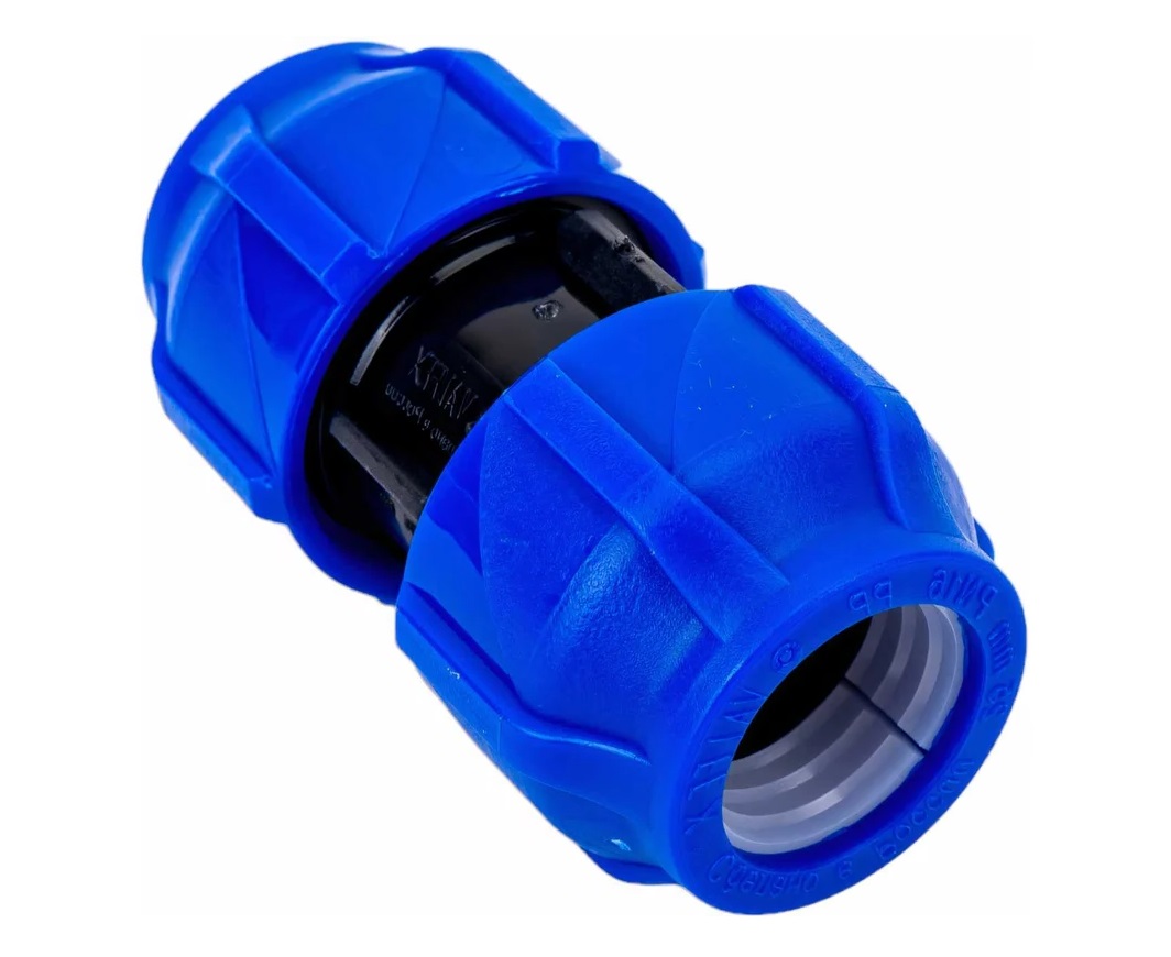 ПНД Муфта компрессионная соединительная   25х25   VALFEX   (100/20шт)
