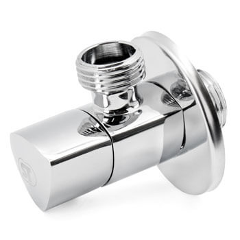 Кран угловой   1/2 - 1/2   RAFTEC   VKE 80101    SILVER (GERMANY)  (100/1шт)