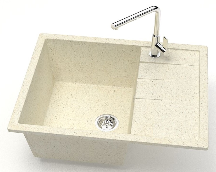 Мойка мат.  J151G33 Катрин  БЕЖЕВЫЙ 645x505x218  GLANZ   (1/1шт)