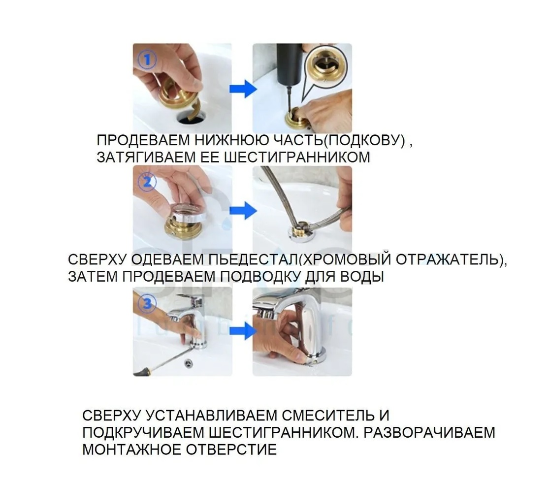 Гайка монтажная под смеситель   DK-386   ЛАТУНЬ  (250/1шт)