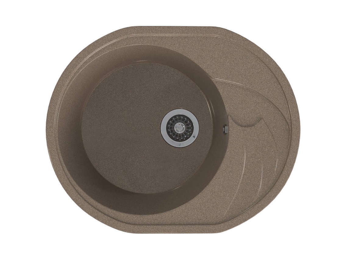 Мойка МАТОВАЯ   GS-8   ТЕРРАКОТ  570х380х180 Gamma Stone   (1/1шт)