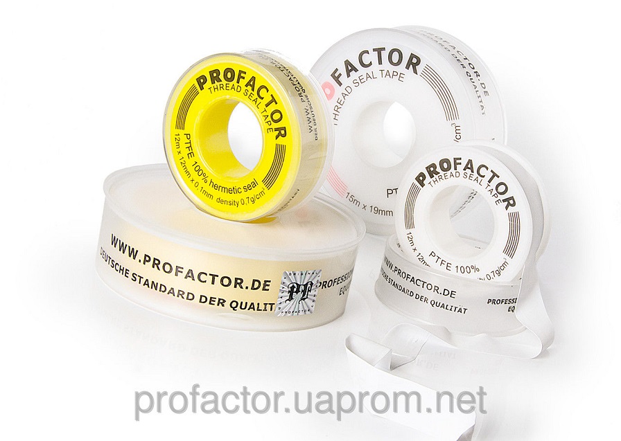 Фум лента PROFACTOR большая белая 19мм*0,25мм*15м   FE530 (400/100/10шт)