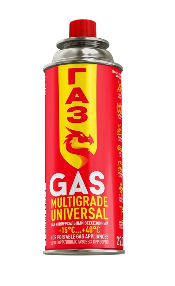 Газ всесезонный в баллоне 220г (520мл)  Gasolina   (1/28/1680)
