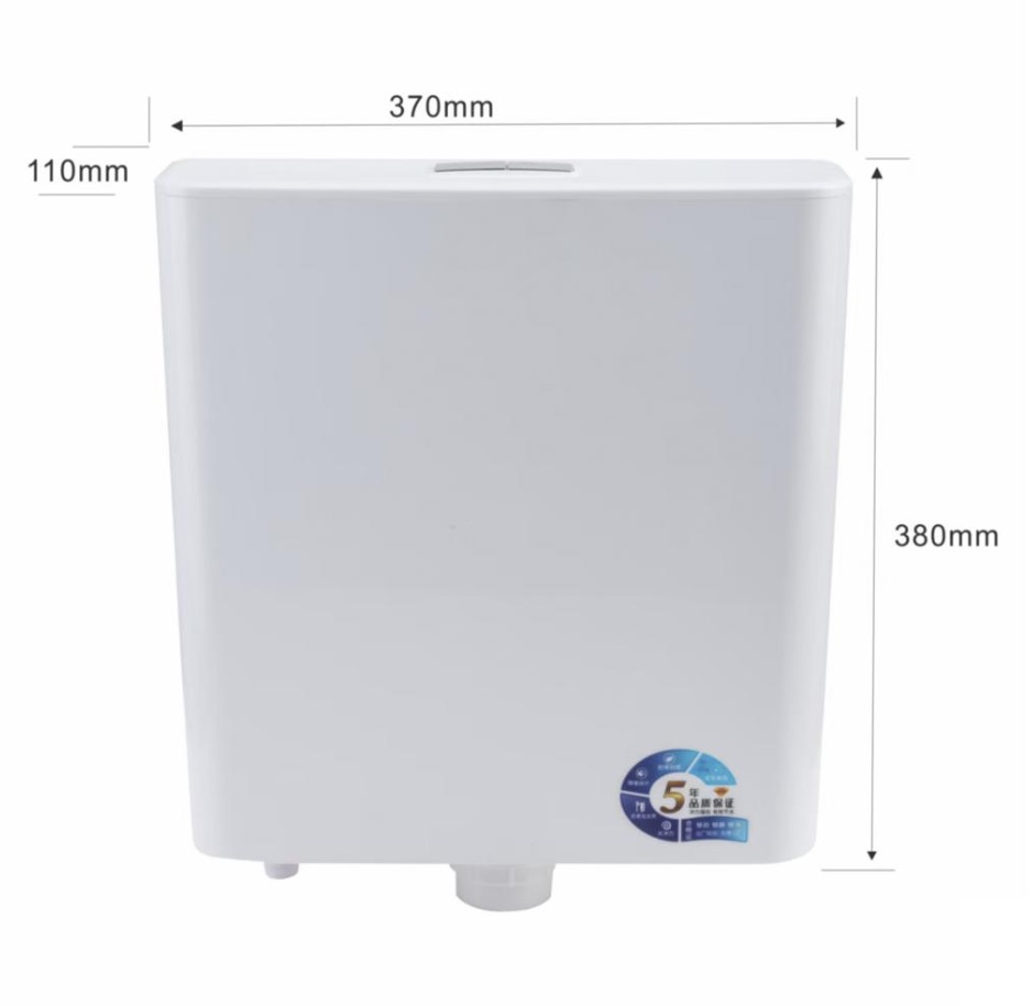 Бачок д/унитаза средний пласт.  CORSO 212 с трубкой, 2-х кнопочный,  8L   (1/1шт)