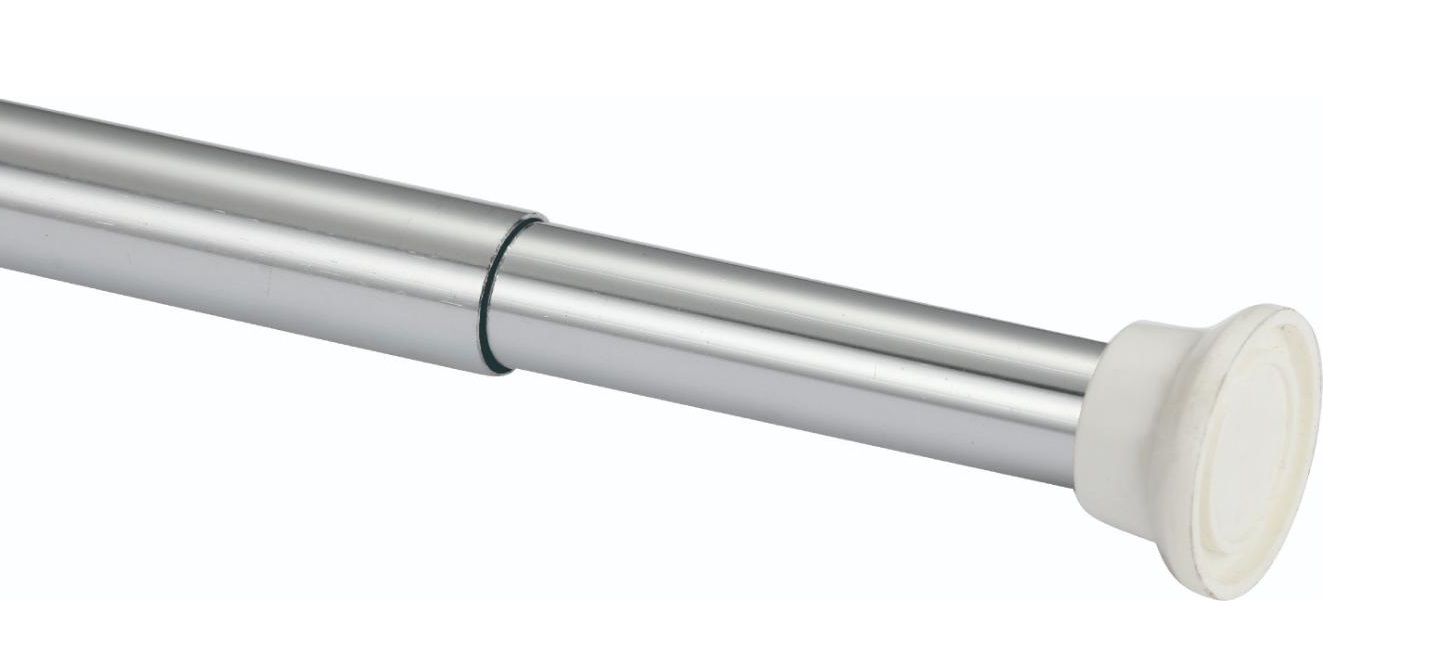 Карниз для штор в ванную комнату    SAVOL  110-200 см.    ХРОМ    S-01222B  (60/1шт)