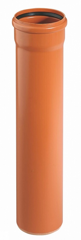 Труба канализационная  РЫЖАЯ   110 *  0,50м * толщ. 3,4 мм  VALFEX   (30/1шт)