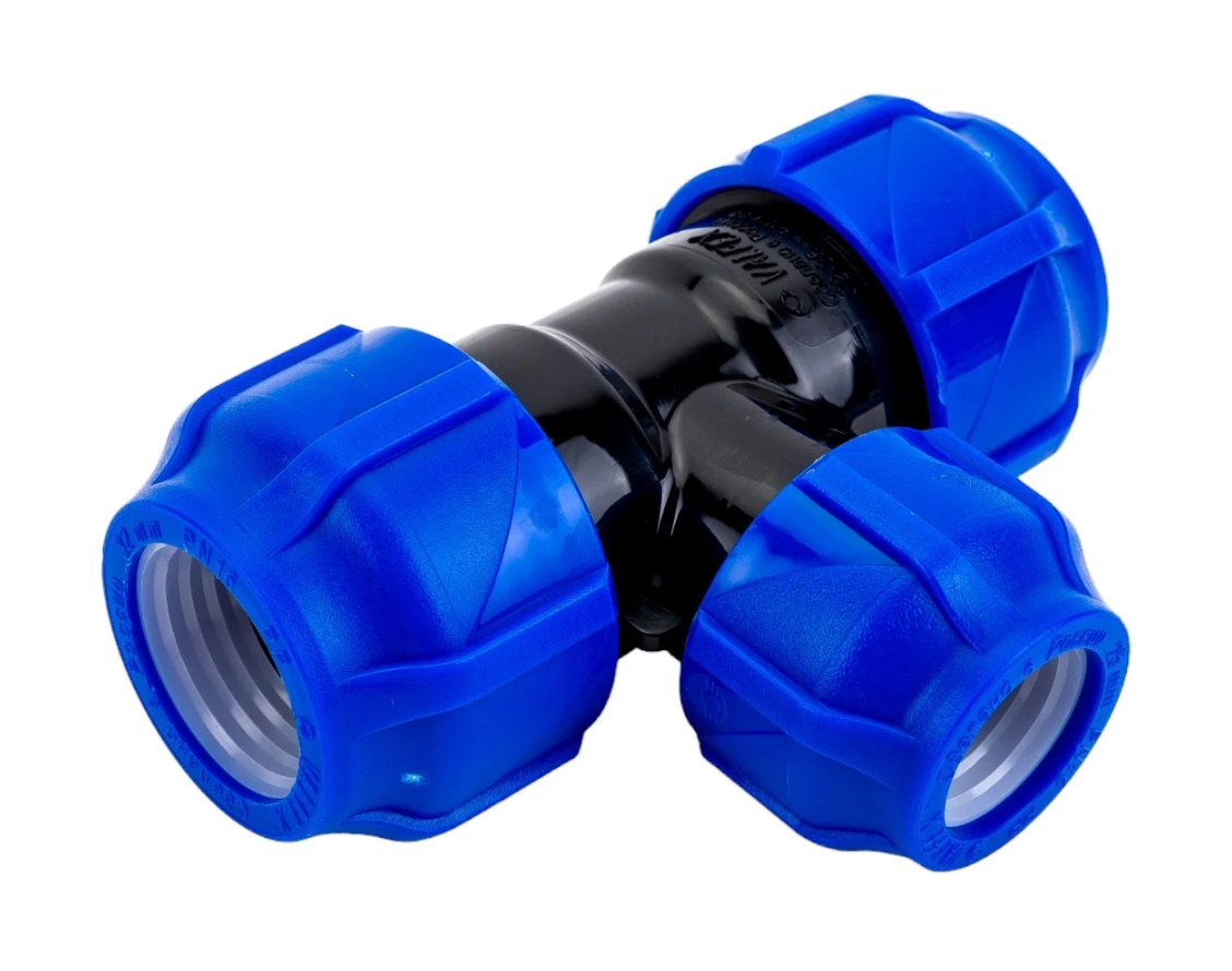 ПНД Тройник компрессионный переходной  32х25х32   VALFEX   (32/8шт)