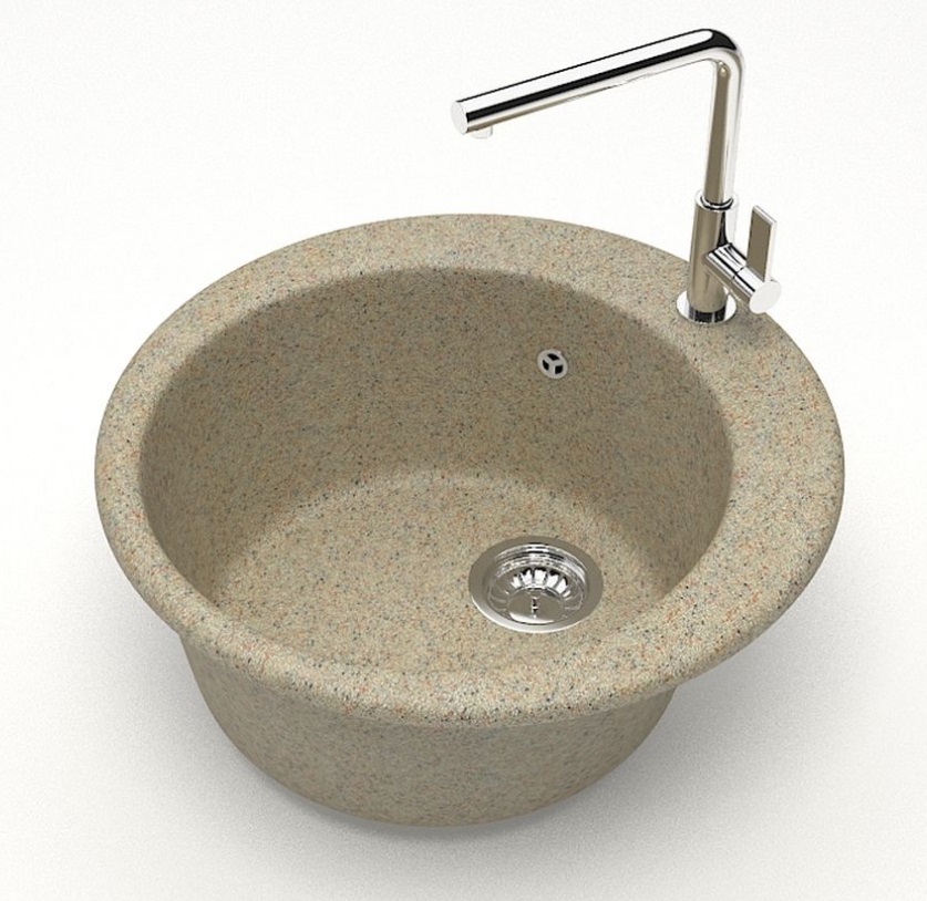 Мойка МАТОВАЯ    R-6  ПЕСОЧНЫЙ (САХАРА)  510x200  RADO LUXE   (1/1шт)