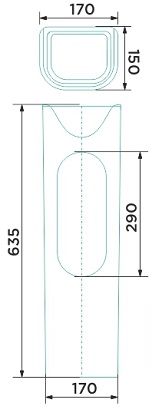 Пьедестал W(101) universal home de luxe GESSO (г.Волгоград)   (1/1шт)