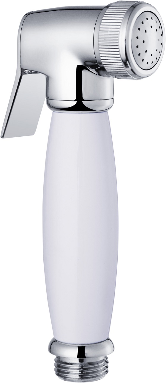 Лейка для биде ХРОМ+БЕЛЫЙ   LANDBERG   LB101021W   ЛАТУНЬ