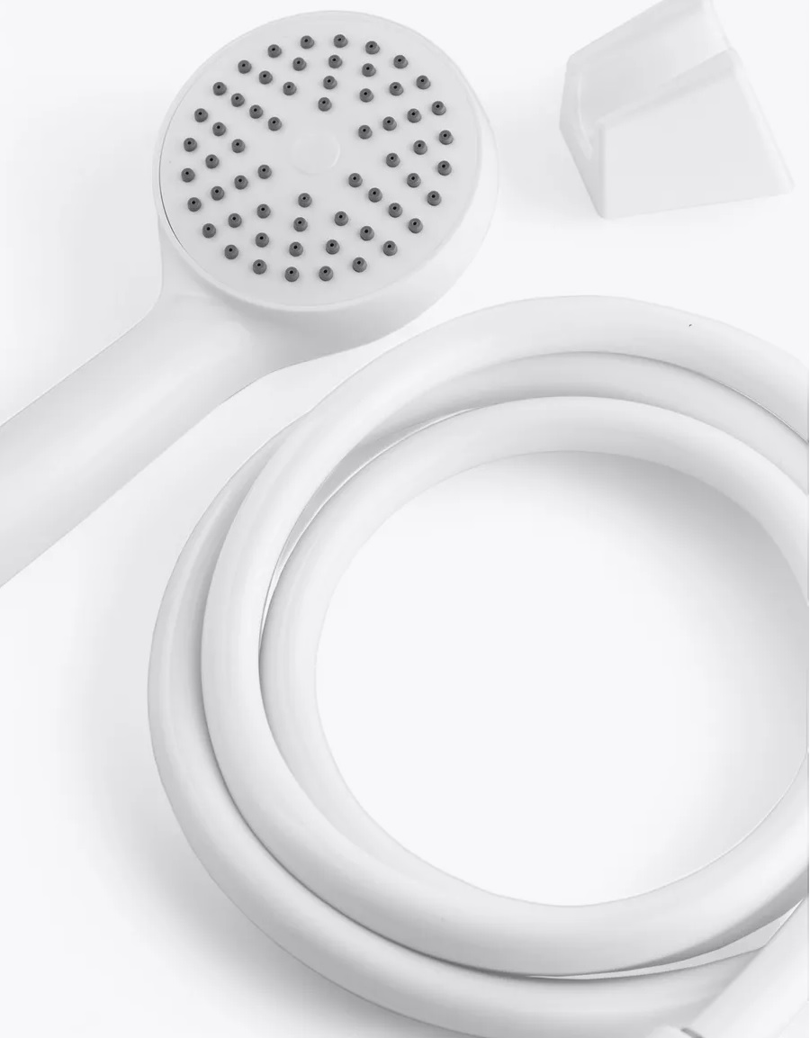 *005   Смесит. д/ванны  длин.25см.  RD-006  ABS-пластик белый   (24/2шт)   (2 ШТ/УП)