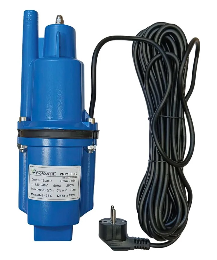 Насос вибрационный   ProfSan   VMP-60B-10 верхний забор  (кабель 10м)   (6/1шт)