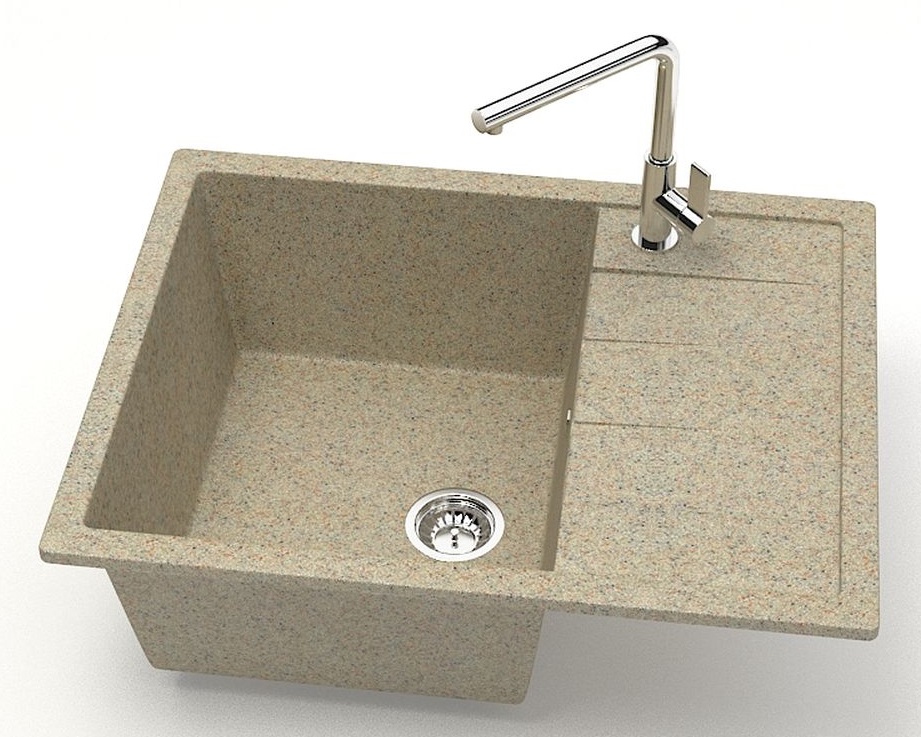 Мойка мат.  J151G34 Катрин  ПЕСОЧНЫЙ 645x505x218  GLANZ   (1/1шт)