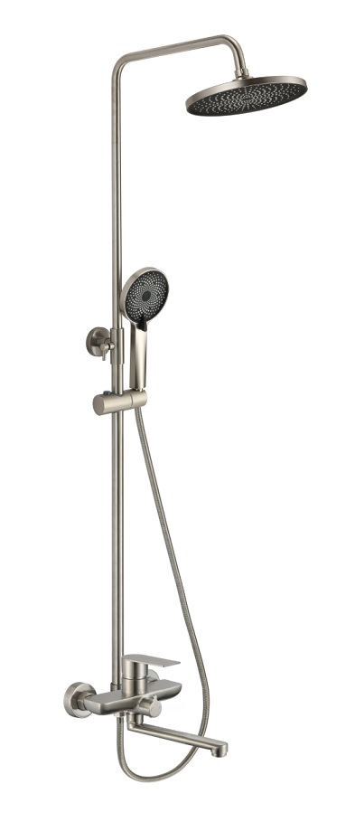 FMARK SUS FS8845-25  Душевая стойка со смесителем картридж d/ нерж.   (1/1шт)