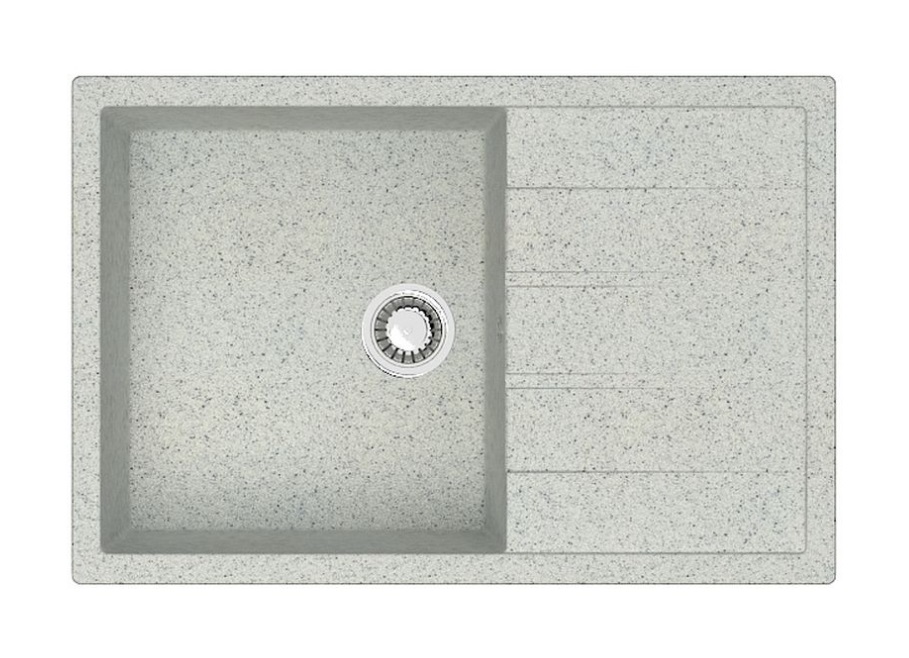 Мойка МАТОВАЯ   R-19  СВЕТЛО-СЕРЫЙ  750х505х185 RADO LUXE   (1/1шт)