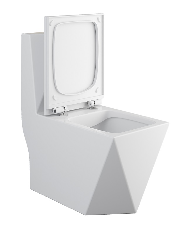 Унитаз-моноблок  SPACE  безобод.гориз,640х360х800мм,д/пласт,б/съем,м/л RADOLUXE