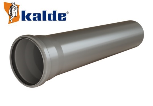 Труба канализационная     СЕРАЯ     50 * 0,50м * толщ. 1,8 мм  BERKE/KALDE   (100/1шт)