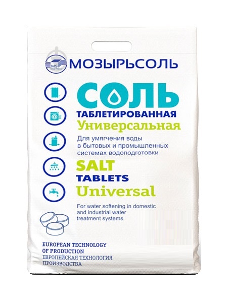 Соль Мозырьсоль в таблетках универсальный   (мешок-25кг)   (1/1шт)