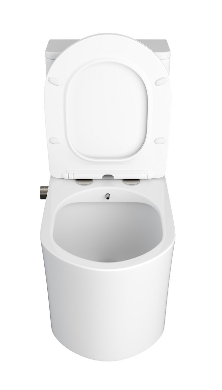 Унитаз-моноблок с БИДЕ Г/Х  -  KLER  безобод.гориз,690х340х755мм,д/пласт,б/съем,м/л RADOLUXE