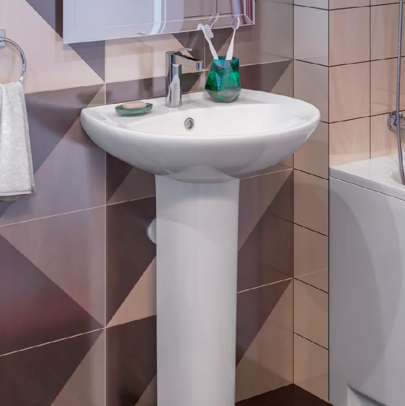 Умывальник АТТИКА-55 Белый    SANITA    540х470х185 (пьедестал Аттика)   (1/1шт)