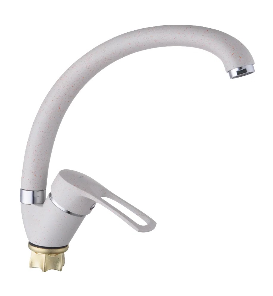 008F  DNE8- MB-305  DIONIS Смеситель  д/кухни БЕЖЕВЫЙ  гайка к40  без шлангов   (12/1шт)