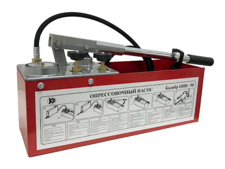 Ручной опрессовочный инстр. SMS (0-50 Bar) вода, масло 12 литров