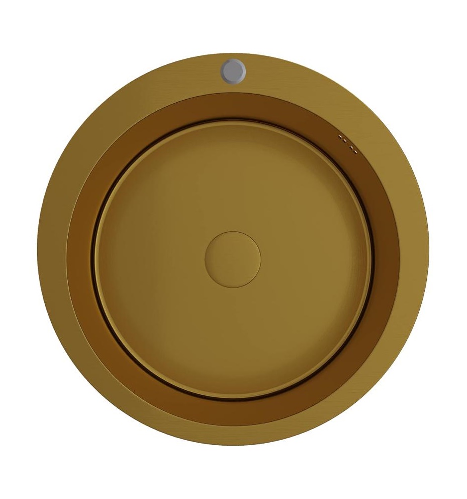 Мойка настол.монтаж    RADO LUXE      51   БРОНЗА  круг  D-51-BZ с креплением  (3,0)   22см  (1/1шт)