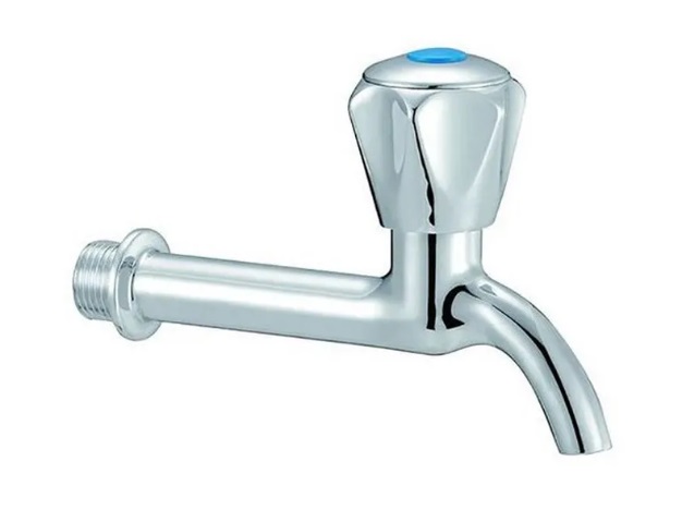 Кран водоразборный  1/2   ХРОМ  SMS-1001L   (10/100)